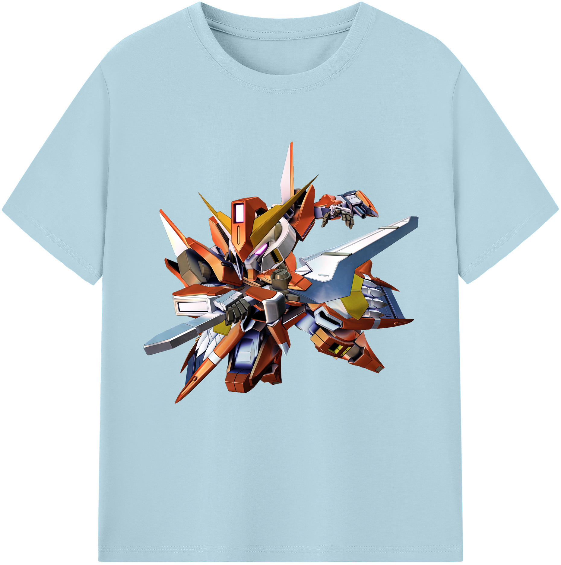 （画像用） 機動戦士ガンダム Mobile Suit Gundam 綿100％半袖Tシャツ（フロントプリント）